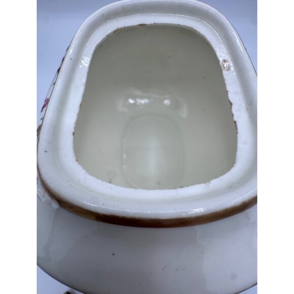 Antique Old Paris Porcelain Vegetable Tureen – Hand Painted Gold Gilt & Pink - Picture 14 of 14